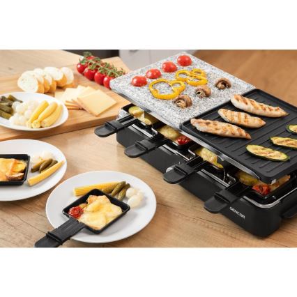 Sencor - Гриль-раклетниця з аксесуарами 1400W/230V