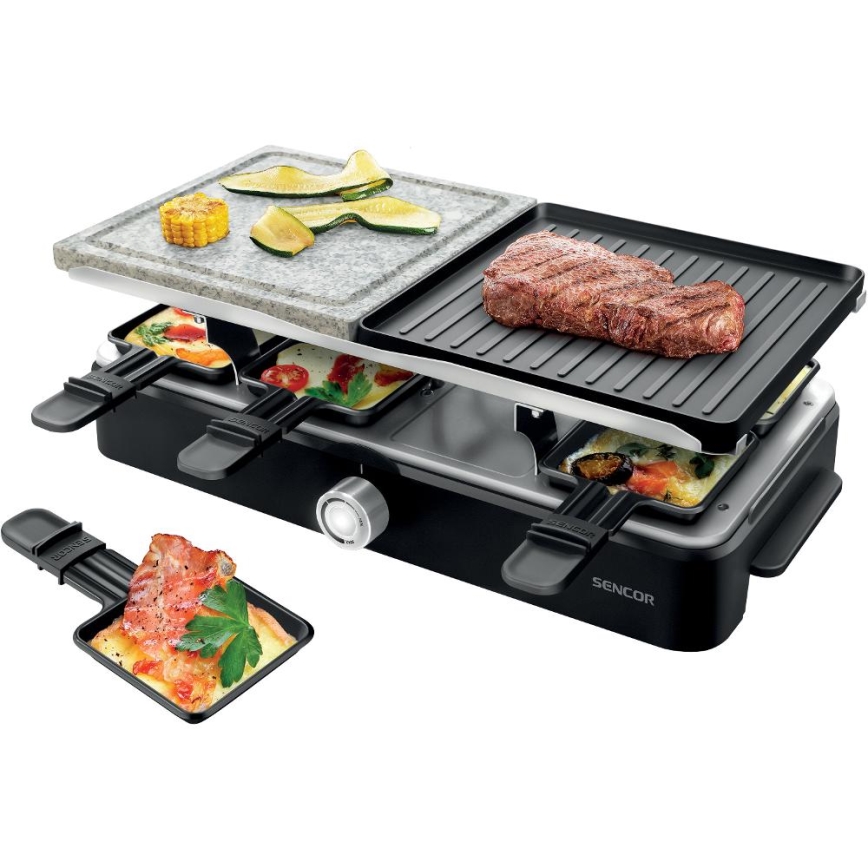 Sencor - Гриль-раклетниця з аксесуарами 1400W/230V