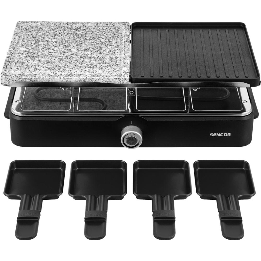 Sencor - Гриль-раклетниця з аксесуарами 1400W/230V