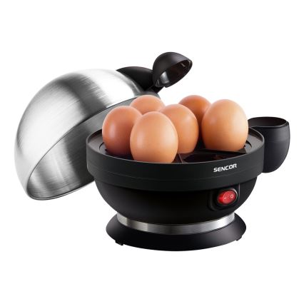 Sencor - Яйцеварка 320-380W/230V чорний/матовий хром
