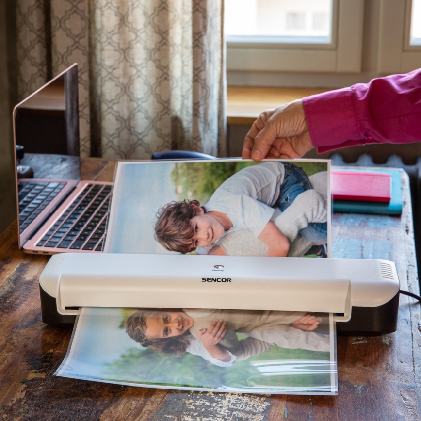 Sencor - Ламинатор A3 160W/230V белый/черный