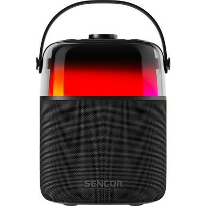 Sencor - LED RGB Динамік з бездротовими мікрофонами 35W 8000 mAh IPX5 чорний