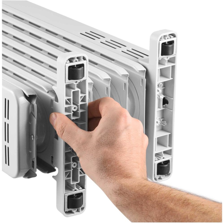 Sencor - Масляний обігрівач з 7 ребер 600/900/1500Вт/230В білий