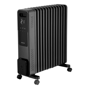 Sencor - Масляний радіатор із 13 ребер 1000/1500/2730W/230V Wi-Fi чорний
