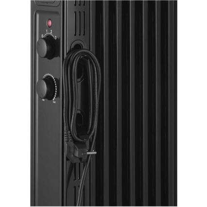 Sencor - масляный обогреватель с 7 секциями 600/900/1500 Вт/230 В черный