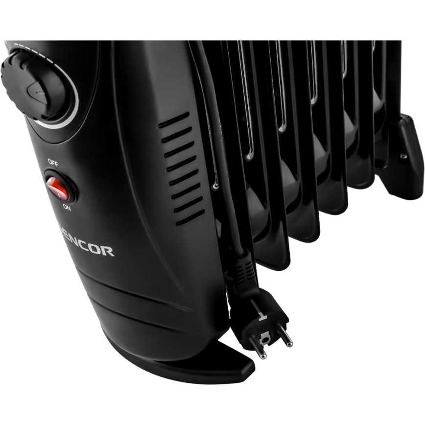 Sencor - Масляный радиатор, 7 секций, 700 Вт/230 В, чёрный