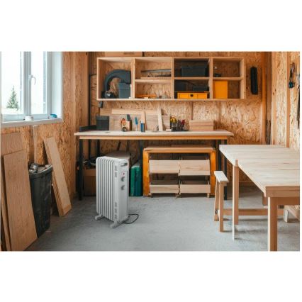 Sencor - масляный радиатор, 9 секций, 800/1200/2000 Вт, 230 В, белый