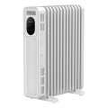 Sencor - Масляный радиатор с 13 секциями 1000/2500W/230V белый + пульт дистанционного управления