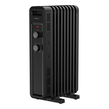 Sencor - Масляный радиатор с 9 секциями, 800/1200/2000 Вт, 230 В, чёрный