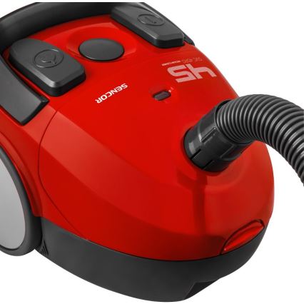 Sencor - Мешковый пылесос 1,5 л 850 Вт/230 В красный/чёрный