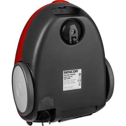 Sencor - Мешковый пылесос 1,5 л 850 Вт/230 В красный/чёрный