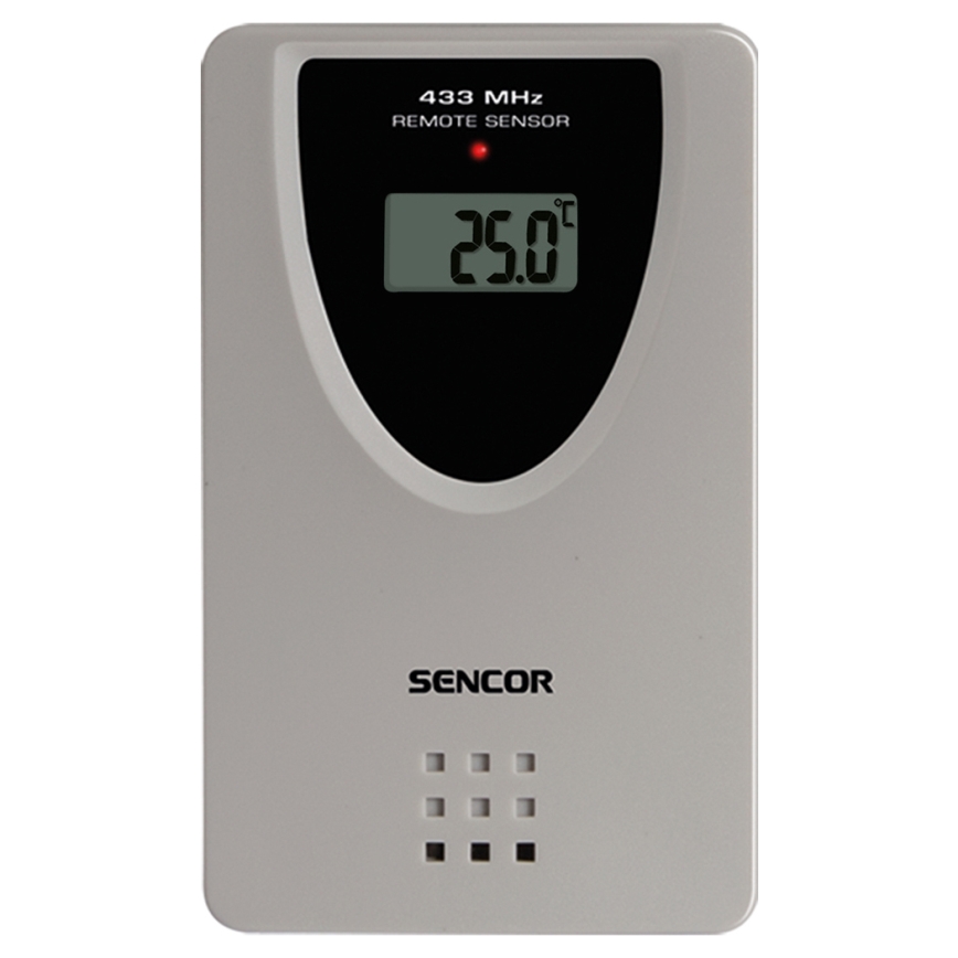 Sencor - Метеостанция c цветным ЖК-дисплеем, будильником и проектором 2xAA + 2xAAA