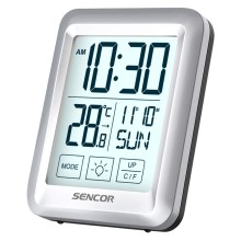 Sencor - Метеостанция с LCD-дисплеем и будильником 2xAAA