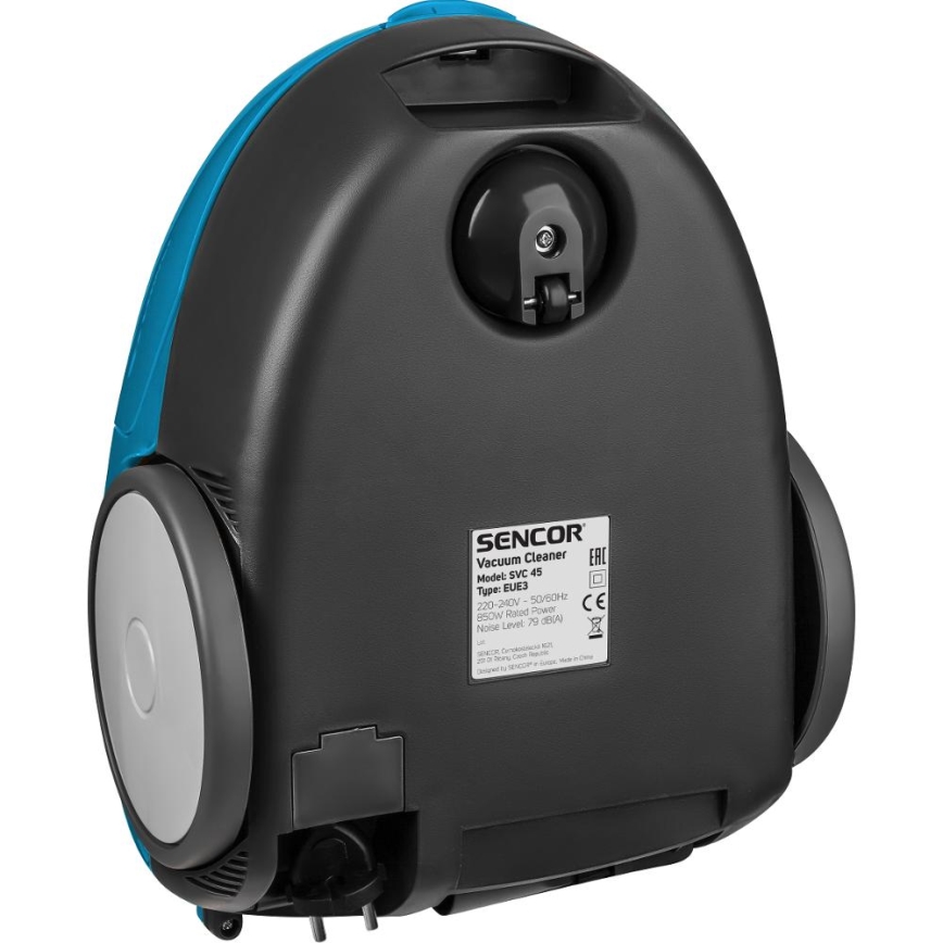 Sencor - мішковий пилосос 1,5 l 850W/230V синій/чорний