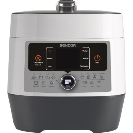 Sencor - Многофункциональная электрическая скороварка 5,5 л 1000W/230V белый/черный