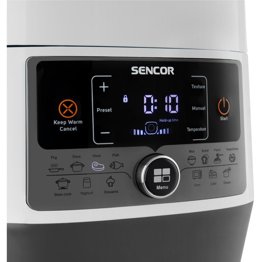 Sencor - Многофункциональная электрическая скороварка 5,5 л 1000W/230V белый/черный
