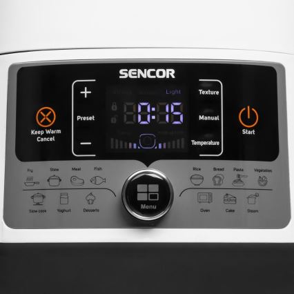 Sencor - Многофункциональная электрическая скороварка 5,5 л 1000W/230V белый/черный