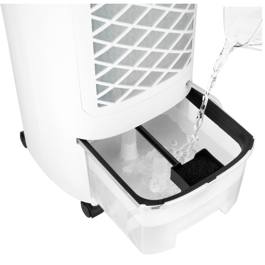 Sencor - Мобільний охолоджувач повітря з LED дисплеєм 3в1 45W/230V білий + ДК