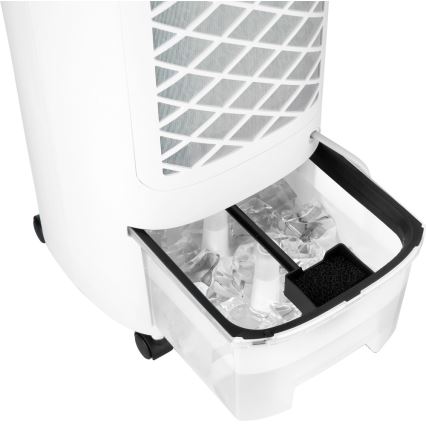 Sencor - Мобільний охолоджувач повітря з LED-дисплеєм 3 в 1 45 Вт/230 В білий + дистанційне керування