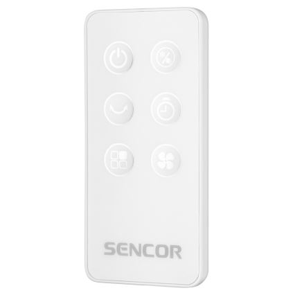 Sencor - Мобільний охолоджувач повітря з LED-дисплеєм 3 в 1 45 Вт/230 В білий + дистанційне керування