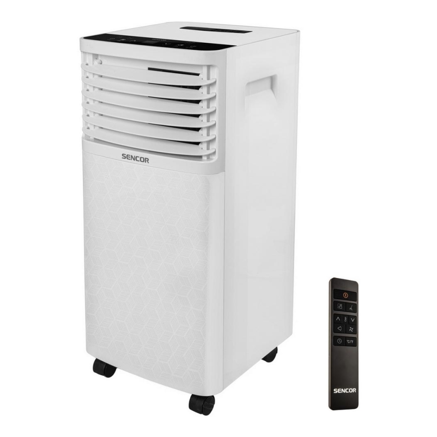 Sencor-Мобільний кондиціонер з РК-дисплеєм 3в1 930W/230V 7000 BTU Wi-Fi білий +ДК