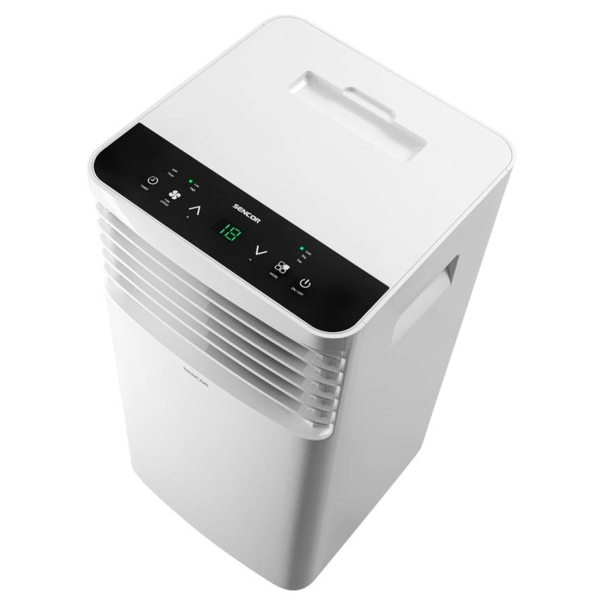 Sencor-Мобільний кондиціонер з РК-дисплеєм 3в1 930W/230V 7000 BTU Wi-Fi білий +ДК