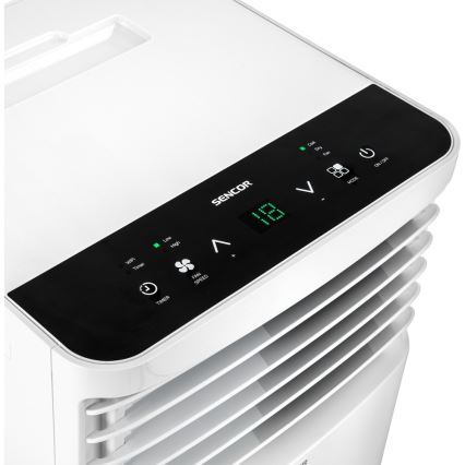 Sencor-Мобільний кондиціонер з РК-дисплеєм 3в1 930W/230V 7000 BTU Wi-Fi білий +ДК