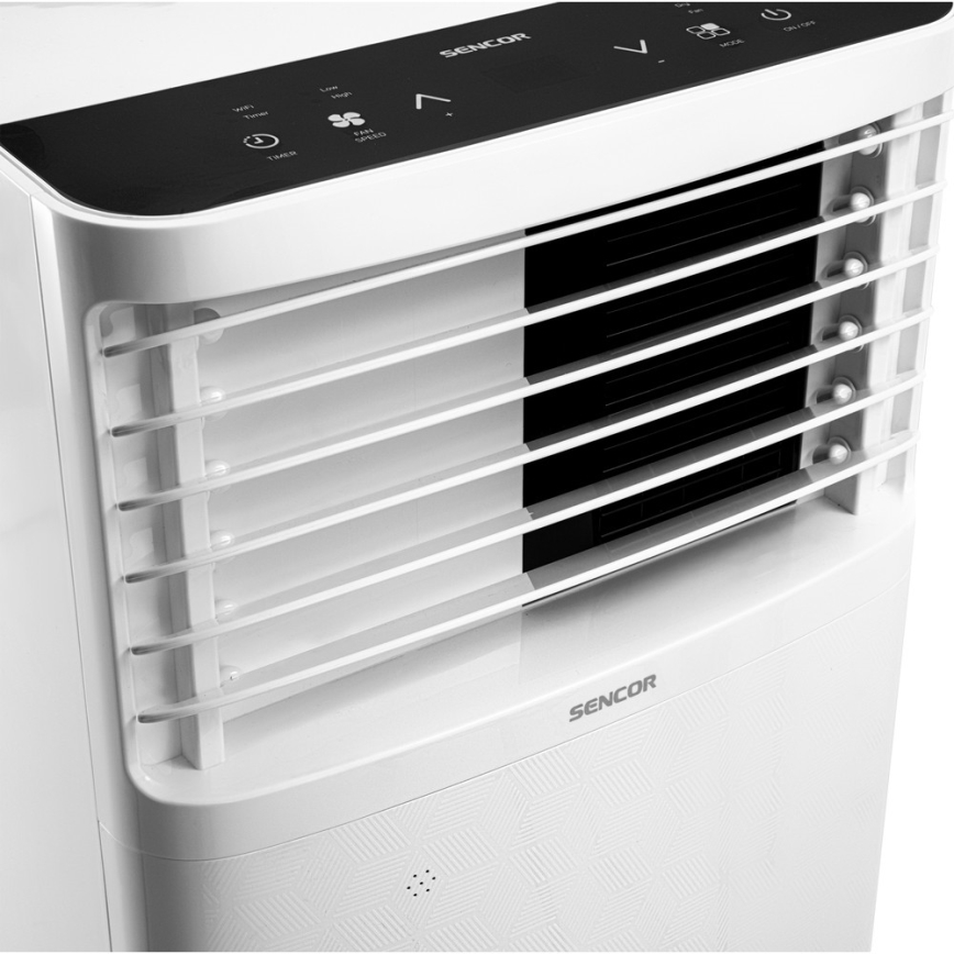 Sencor-Мобільний кондиціонер з РК-дисплеєм 3в1 930W/230V 7000 BTU Wi-Fi білий +ДК