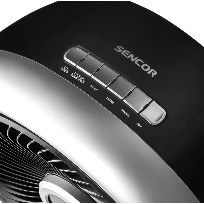Sencor - Мобильный охладитель воздуха 3в1 110W/230V серебряный/черный + дистанционное управление