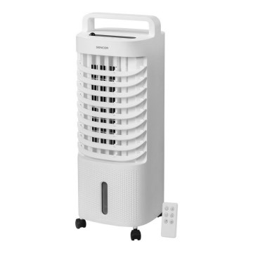 Sencor - Мобильный охладитель воздуха со светодиодным дисплеем 3в1 45W/230V белый + дистанционное управление