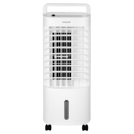 Sencor - Мобильный охладитель воздуха со светодиодным дисплеем 3в1 45W/230V белый + дистанционное управление