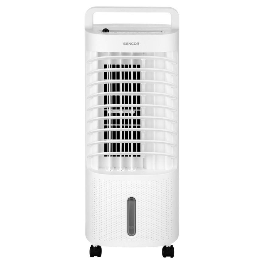 Sencor - Мобильный охладитель воздуха со светодиодным дисплеем 3в1 45W/230V белый + дистанционное управление