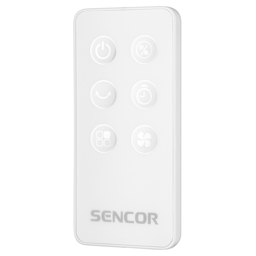 Sencor - Мобильный охладитель воздуха со светодиодным дисплеем 3в1 45W/230V белый + дистанционное управление
