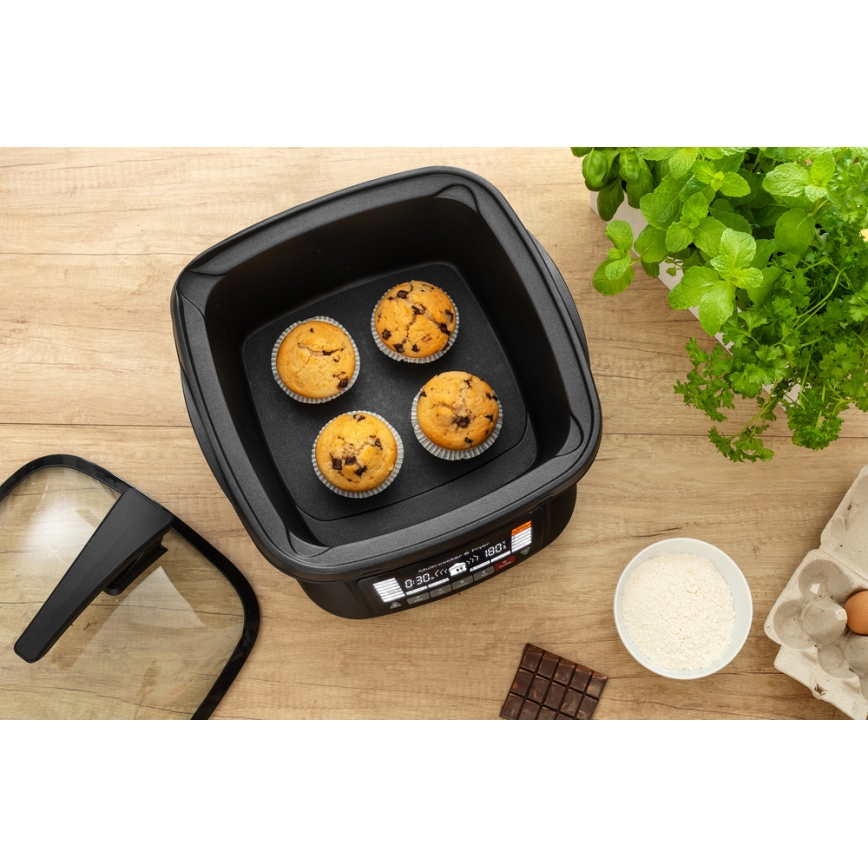 Sencor - Мультиварка-фритюрница с аксессуарами 1800W/230V 18 режимов 4,8 л