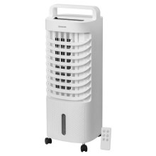 Sencor - Мобильный охладитель воздуха с LED-дисплеем 3в1 45W/230V белый + дистанционное управление
