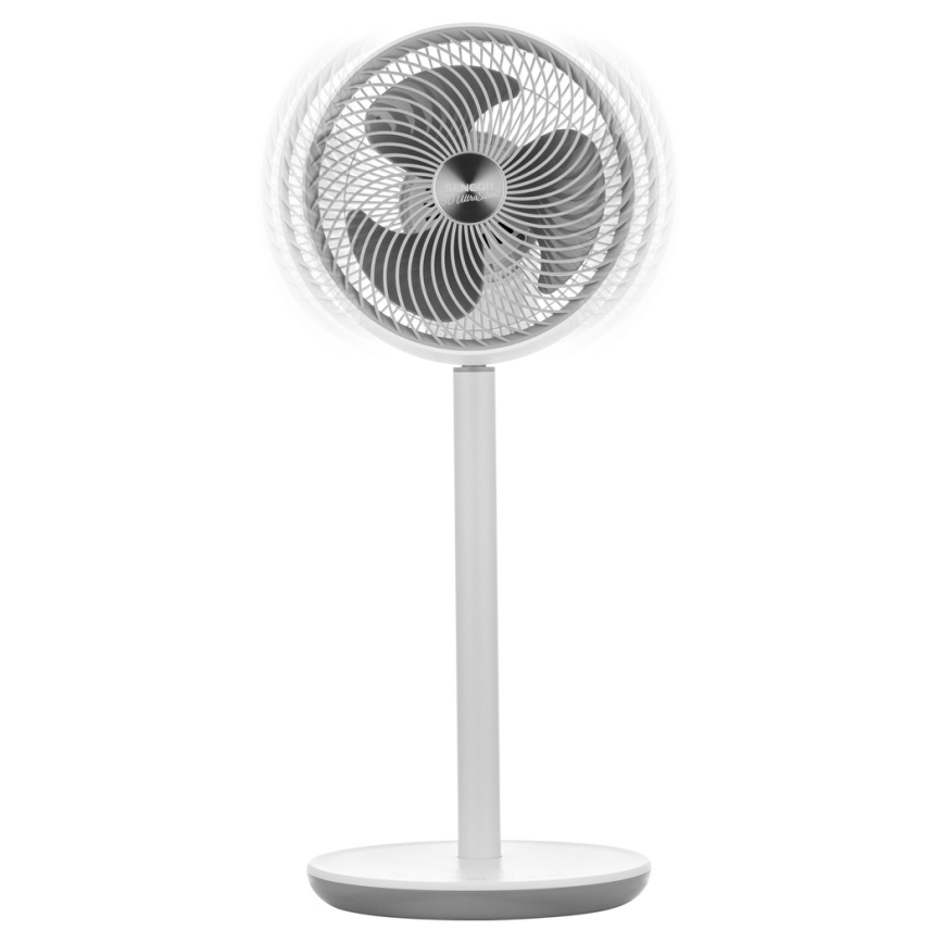 Sencor - Напольный вентилятор 3D UltraSilent 26W/230V белый + дистанционное управление