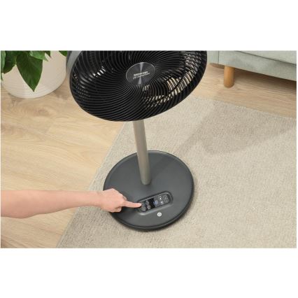 Sencor - напольный вентилятор 3D UltraSilent 26 Вт/230 В Wi-Fi, черный + пульт дистанционного управления