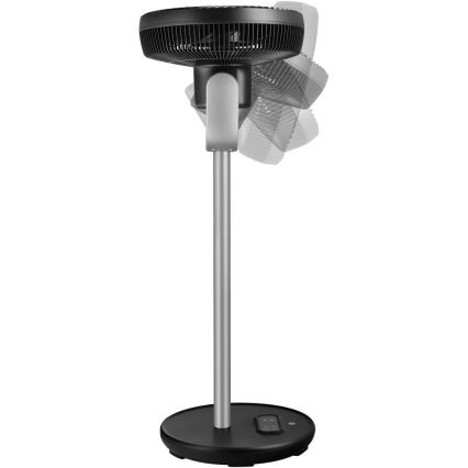 Sencor - напольный вентилятор 3D UltraSilent 26 Вт/230 В Wi-Fi, черный + пульт дистанционного управления