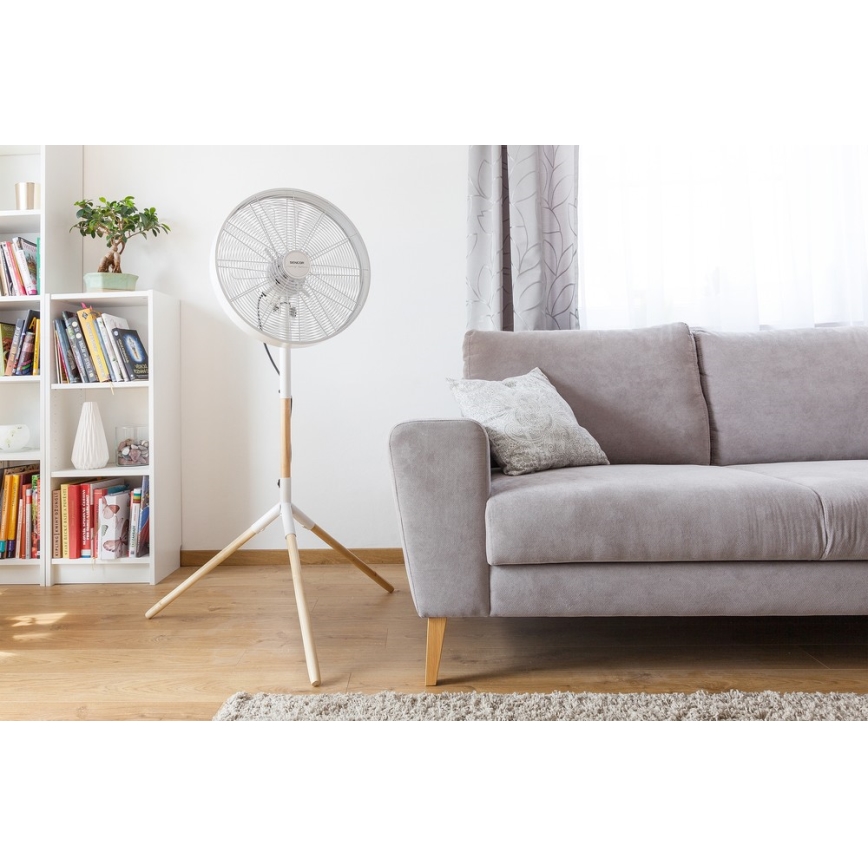 Sencor - Напольный вентилятор 50W/230V белый/бук