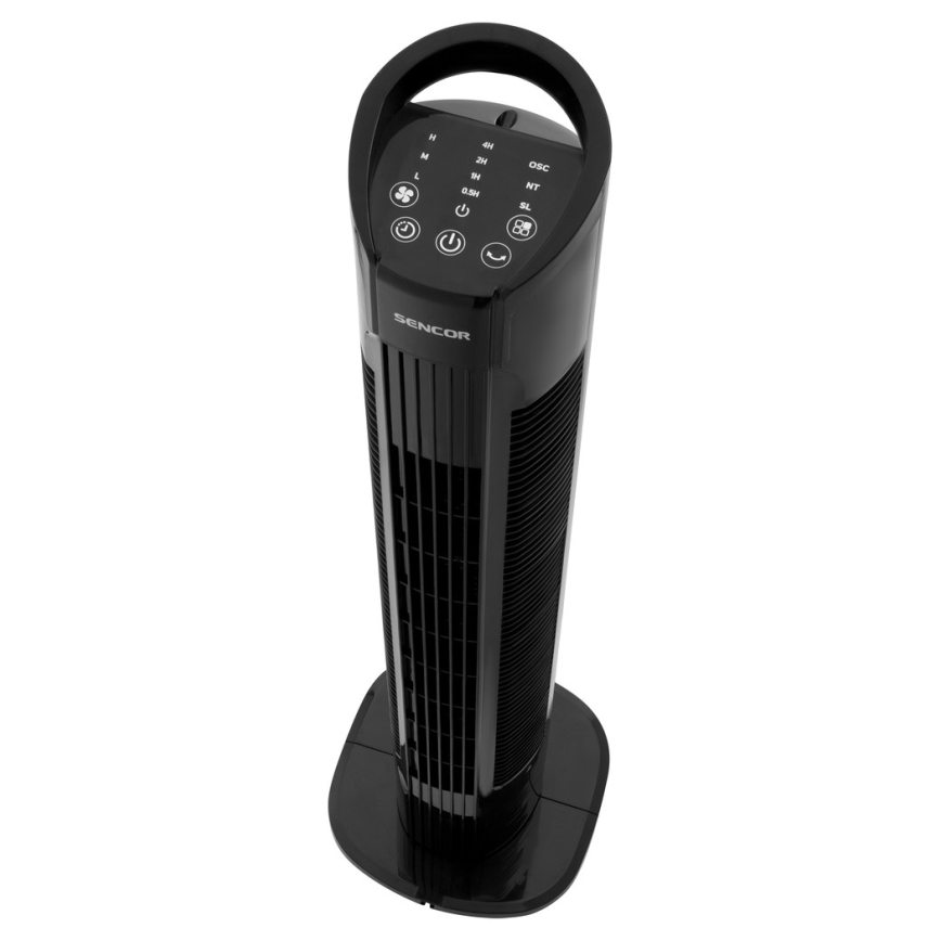 Sencor - Напольный вентилятор 50W/230V черный + дистанционное управление