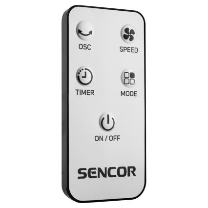 Sencor - Напольный вентилятор 50W/230V черный + дистанционное управление