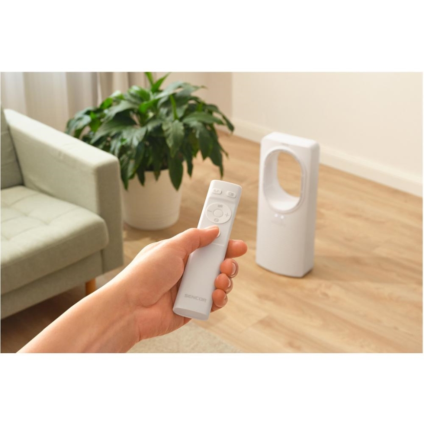 Sencor - Напольный вентилятор без лопастей 50W/230V белый + дистанционное управление