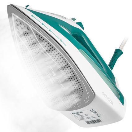 Sencor - Парова праска 2600W/230V бірюзовий/білий