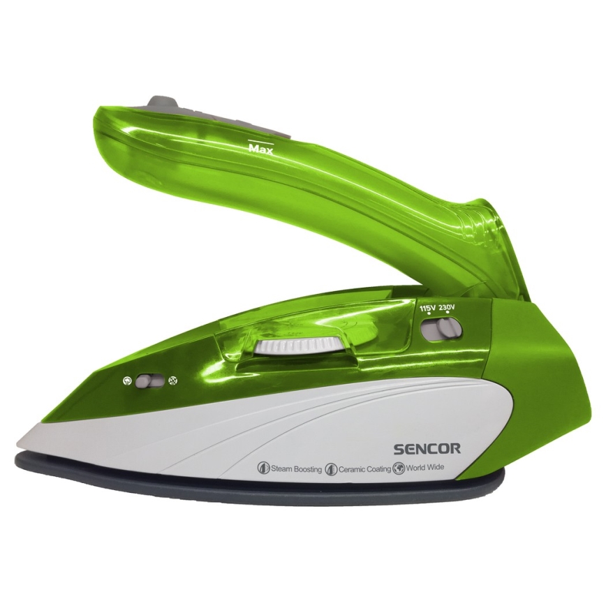 Sencor - Парова праска дорожня 1100W/115V/230V зелений