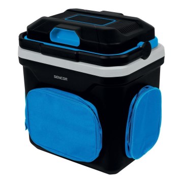 Sencor - Переносной автомобильный холодильник 24 л 60 Вт/12 В/230 В черный/синий