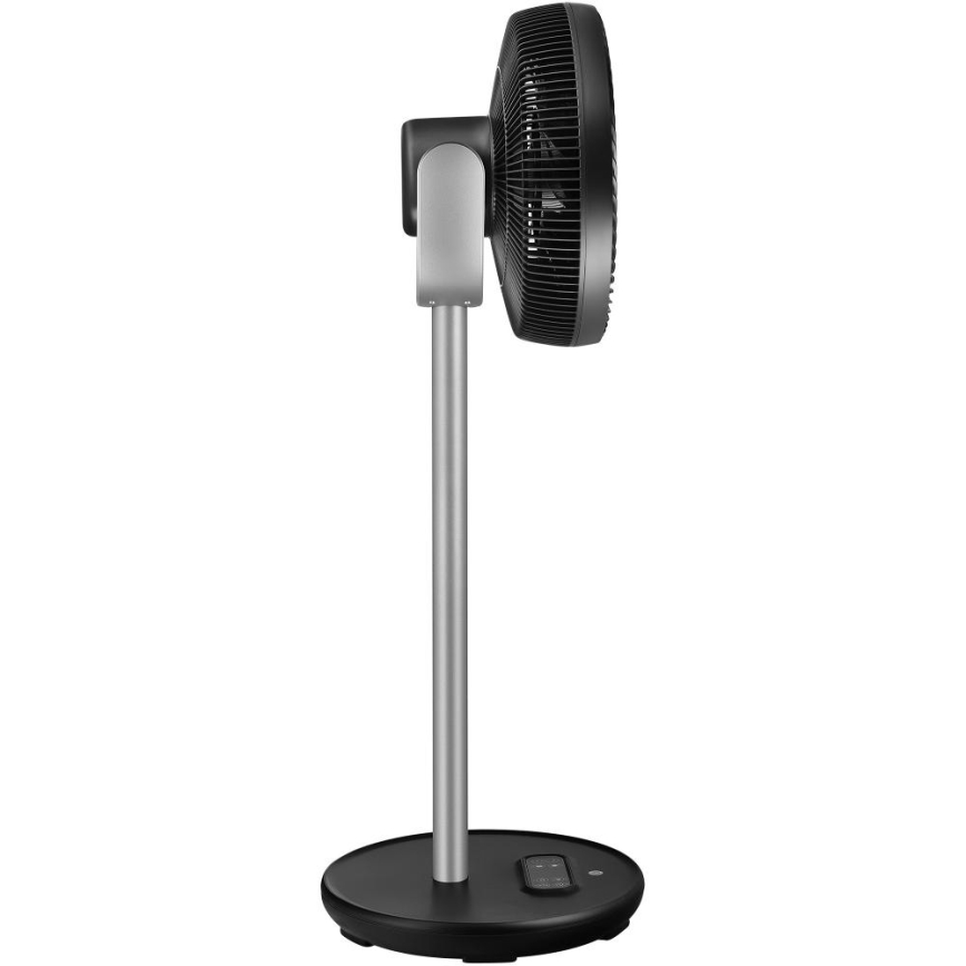 Sencor - Підлоговий вентилятор 3D UltraSilent 26W/230V Wi-Fi чорний + пульт дистанційного керування