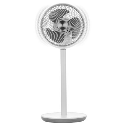 Sencor - Підлоговий вентилятор 3D UltraSilent 26W/230V білий + пульт дистанційного керування
