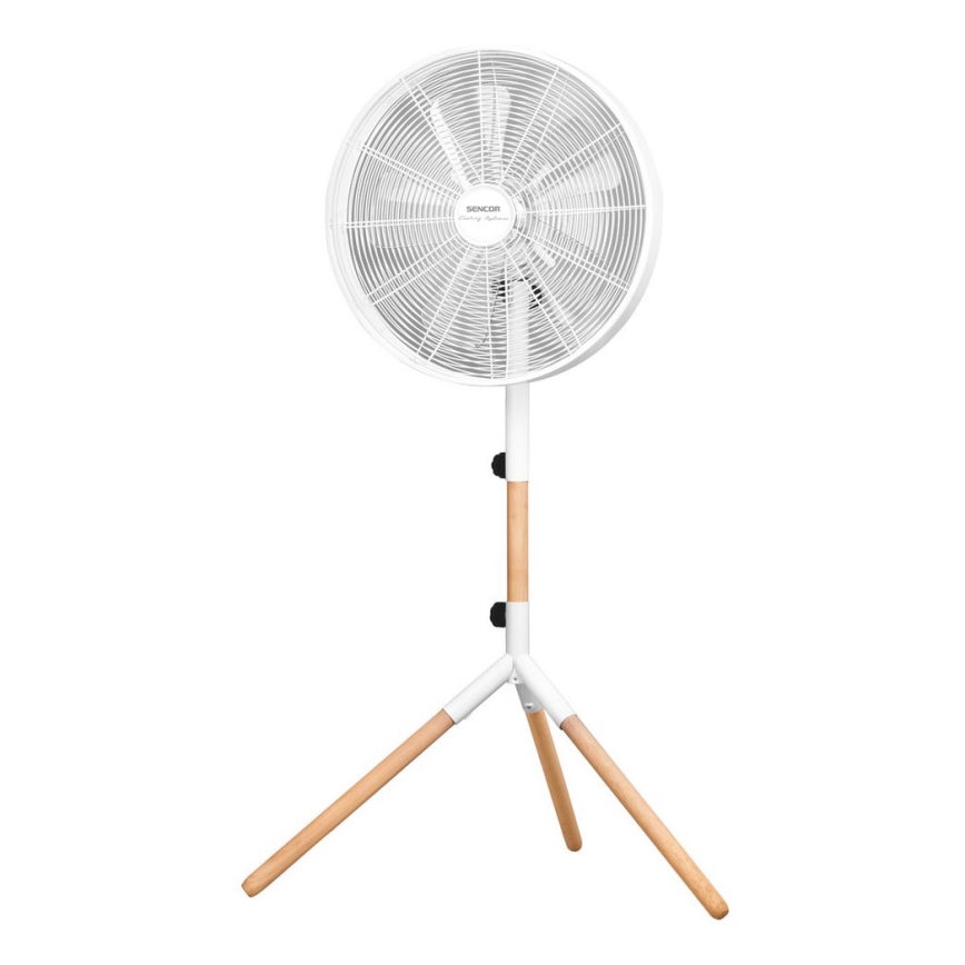 Sencor - Підлоговий вентилятор 50W/230V білий/бук