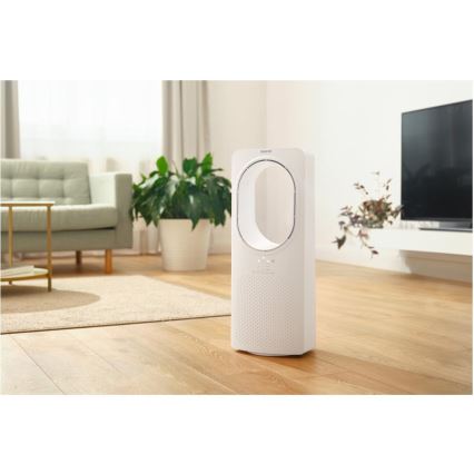 Sencor - Підлоговий вентилятор без пропелера 50W/230V білий + пульт дистанційного керування