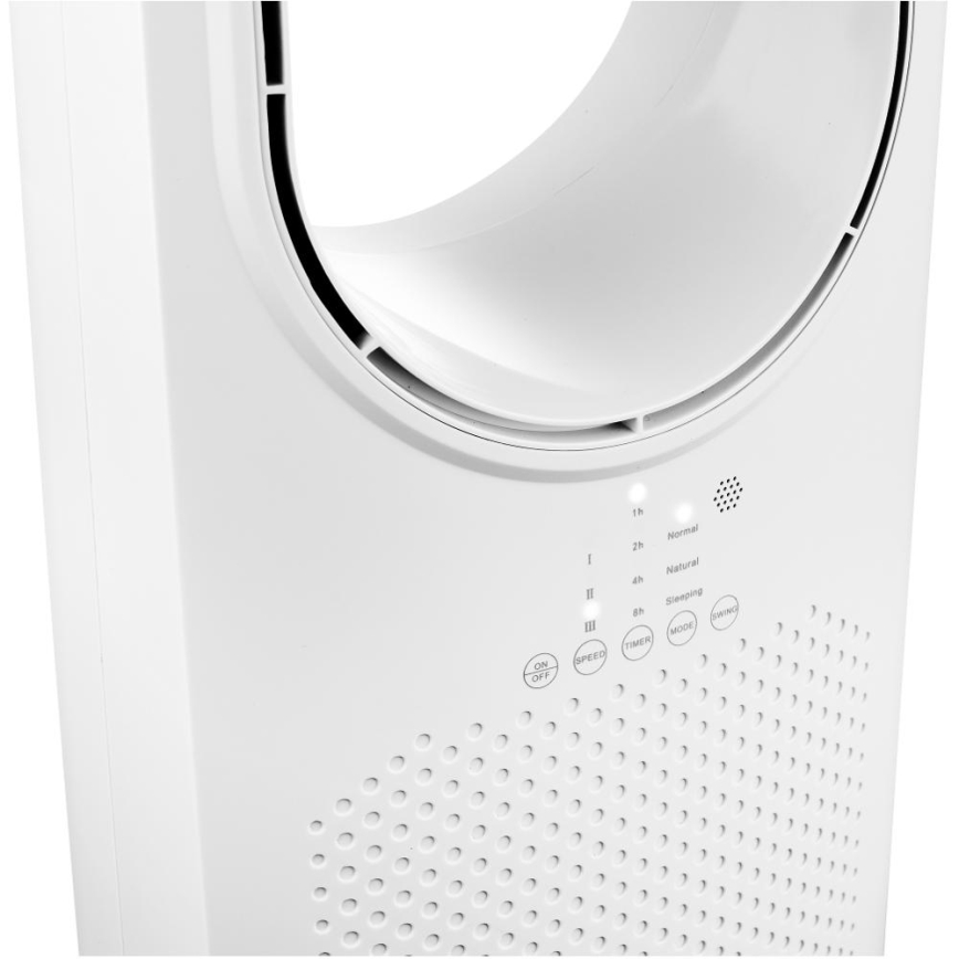 Sencor - Підлоговий вентилятор без пропелера 50W/230V білий + пульт дистанційного керування